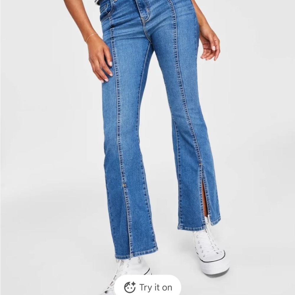 Levi's Women's Sky Blue Flare Jeans
